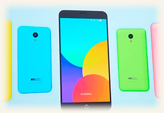 пример разноцветных смартфонов Meizu