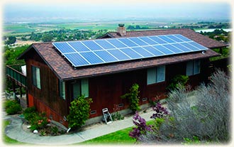 solar panel house photo